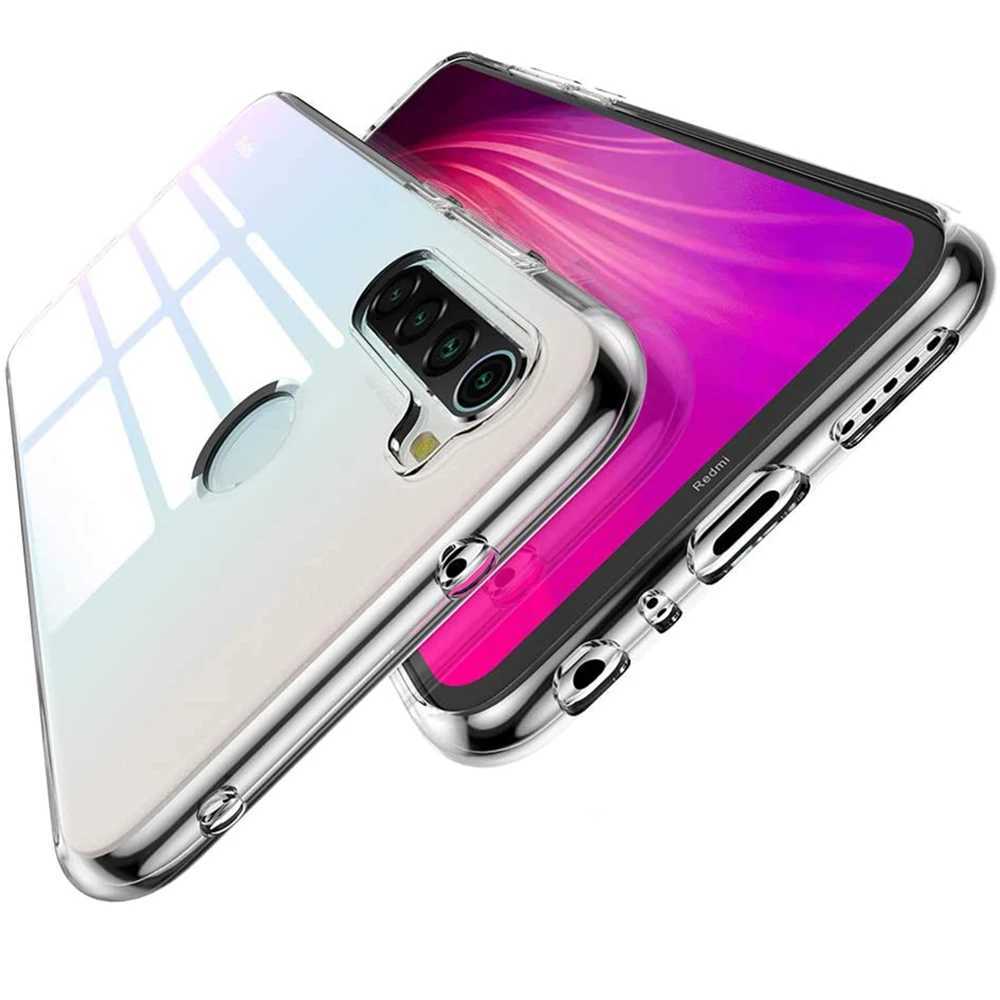 Mobiltelefonfall Ultra Thin Clear Case för Redmi Note 10 9 8 7 6 5 Pro 10S 10T 9S 9T 8T 9A 9C 8A 7A 5A Silikon Soft Back Cover Caso 2442