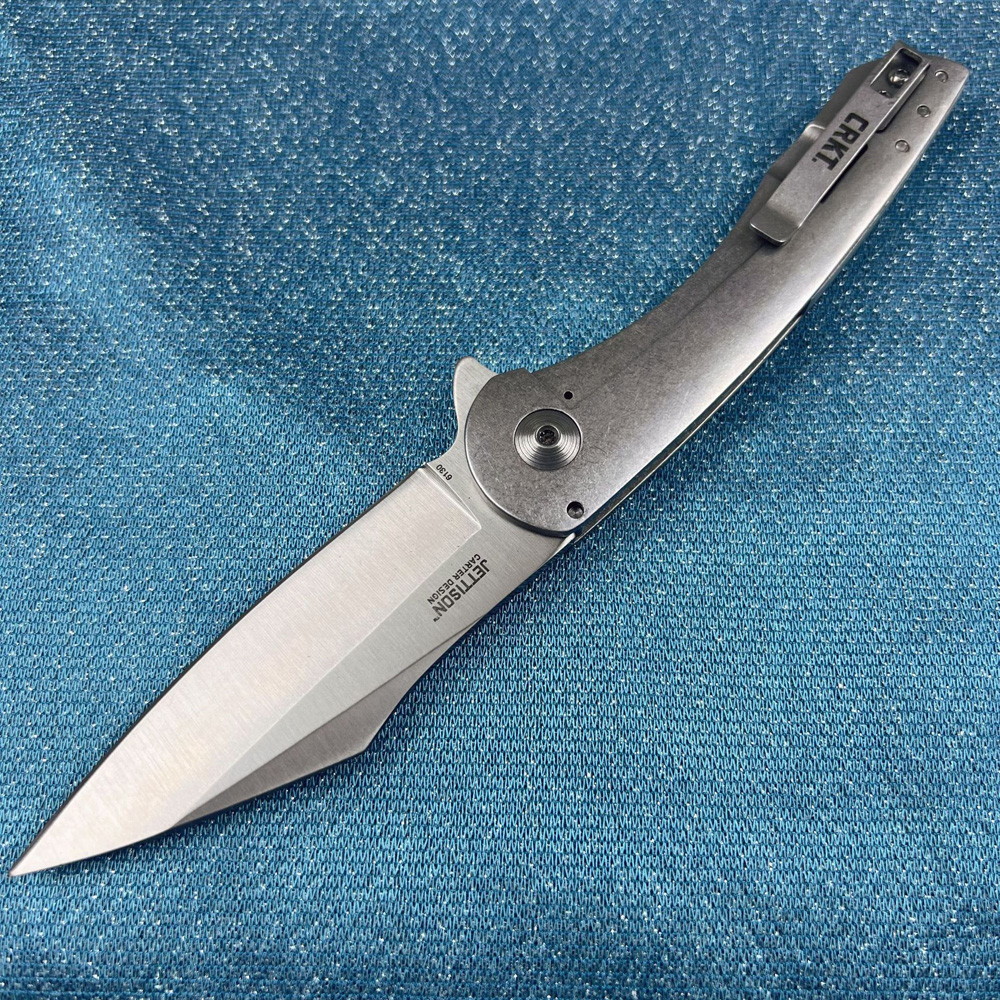 Nowy A6705 Wysokiej jakości noża do składania flipper 7CR13MOV Satin Tanto Blade CNC Stal nierdzewna Łożysko kulkowe Kuche na zewnątrz noży folderów EDC