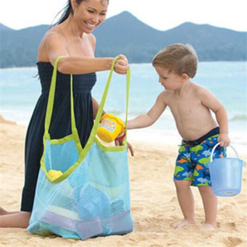 Giochi con la sabbia Divertimento in acqua Giochi da spiaggia bambini Borsa a rete protettiva Borsa giocattoli bambini Borse di stoccaggio Borsa da spiaggia pieghevole Borsa da viaggio pieghevole giochi con la sabbia Borsa tote 240402