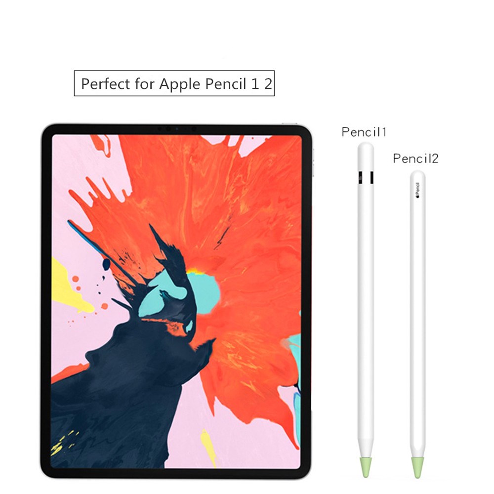 8 Packs Silikon Yazma NIB ucu Apple Pencil için Slip Olmayan Koruyucu Kapak Kılıfı