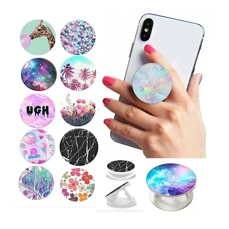 Supporto motivi del supporto cellulare universale con portate con ad anello pieghevole della borsa OPP flessibile iPhone 15 14 13 12 Pro Max All Phones