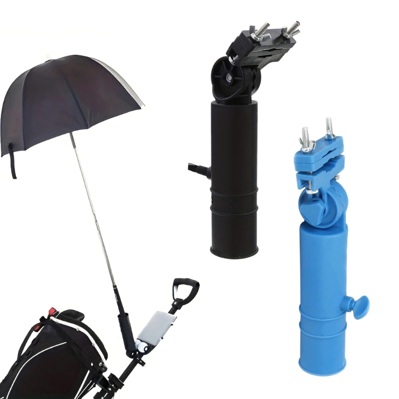Adjustable Golf Club Cart Umbrella Holder Universal Golf Trolley Umbrella Stand for Stroller Wheelchair, Outdoor Sports