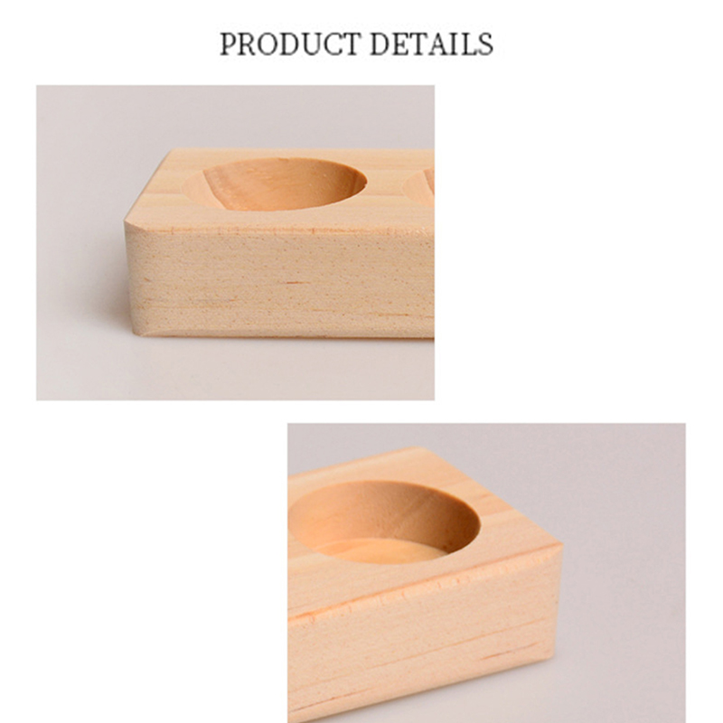 Óleo essencial de madeira Display Stand 6 Buraco Rack de armazenamento de óleo essencial liso para doTERRA Óleos essenciais Punto de perfume Bottle Solder