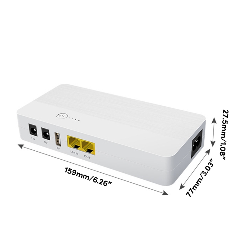 Universal UPS Backup 8000MAH POE 48V 5V 9V 12V 5,5x5,5 мм UPS Непрерывная мощность N58E