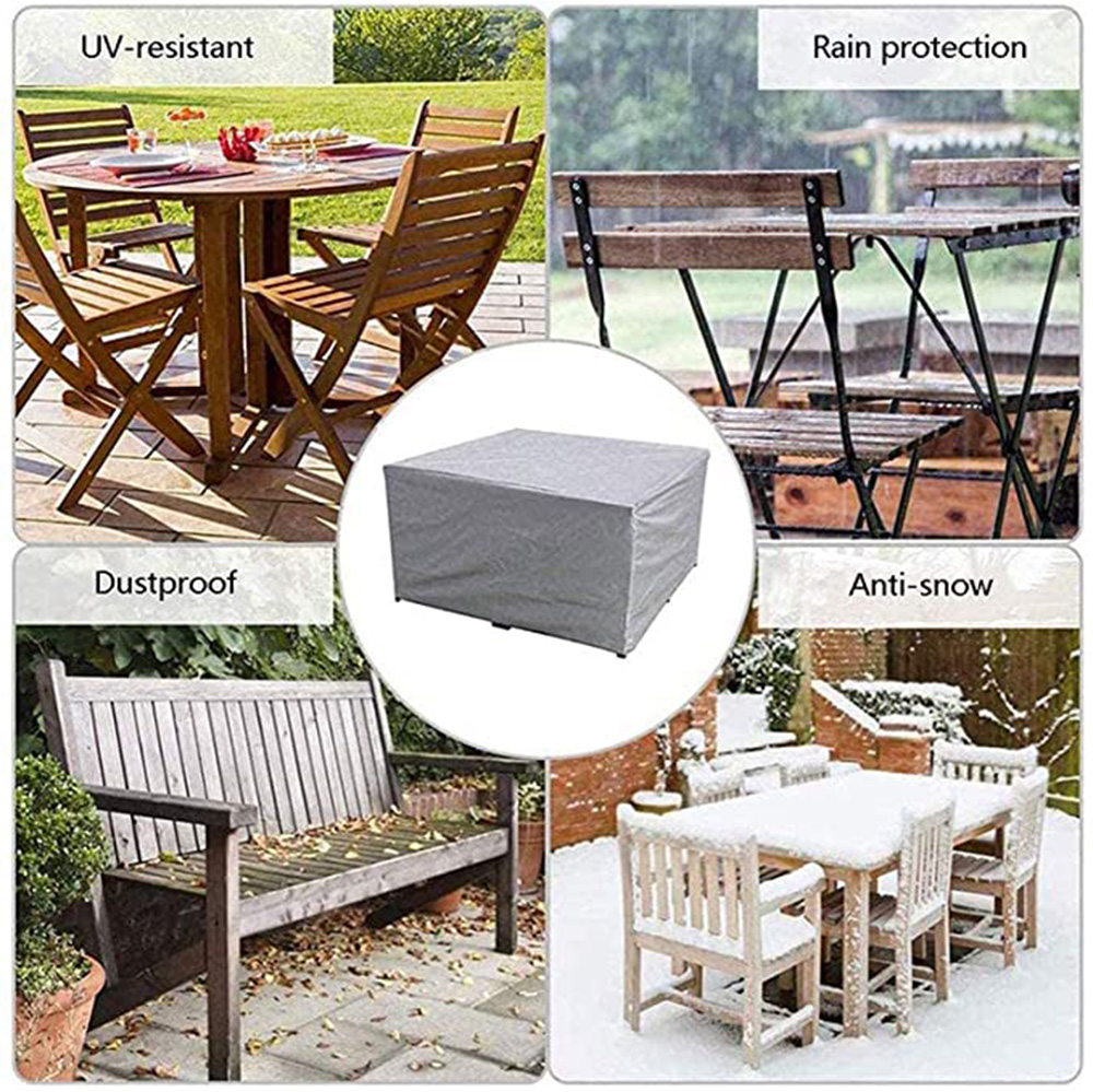Copertina impermeabile mobili da giardino, pioggia e sedia a neve, copertura divani, tavolo, prova della polvere, esterno, patio