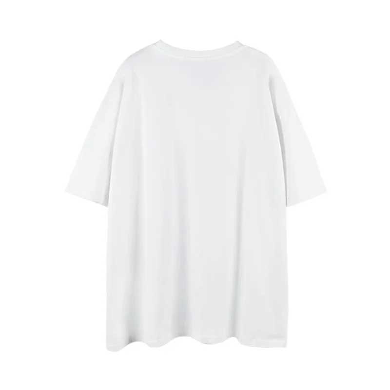 T-shirt maschile uomini hip hop maglietta streetwear t-shirt stampato in stile scuro Nuova maglietta nera a manica corta 2024SS harajuku cotone top tees j240402