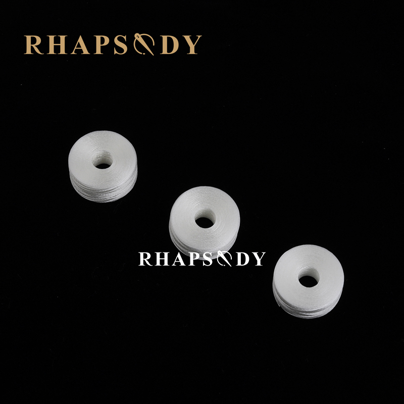 Rhapsody /Box High Tenacity Prewound Bobbins Polyester 70d/2 145m lコアブラザーシンガーPfaff刺繍機なし