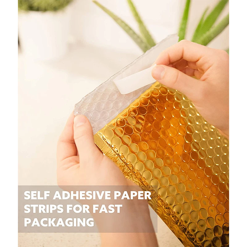 Mailers Space Seal Set of 30 Metallic Gold Bubble Mailers 6x10 Inch Padded Envelopes Bubble Envelopes Self Seal Shipping Envelopes