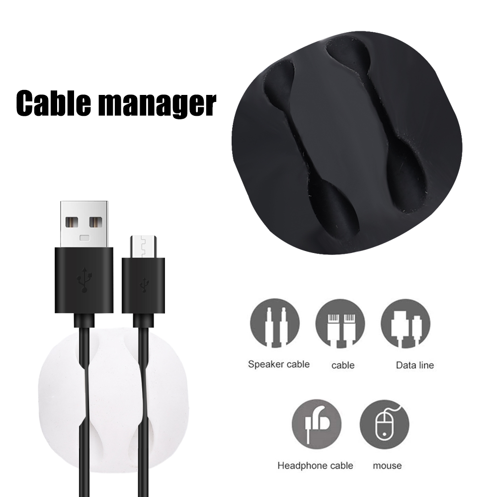 1/Cable Clips Self Adhesive Cord Corders Ideal Cable Cords Management pour organiser les fils de câble dans le bureau du bureau à domicile