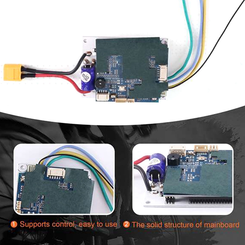 För elektriska skateboard enkelsremmotorstyrenhet Set Longboard ESC Scooter Mainboard med Remote Control Replacement