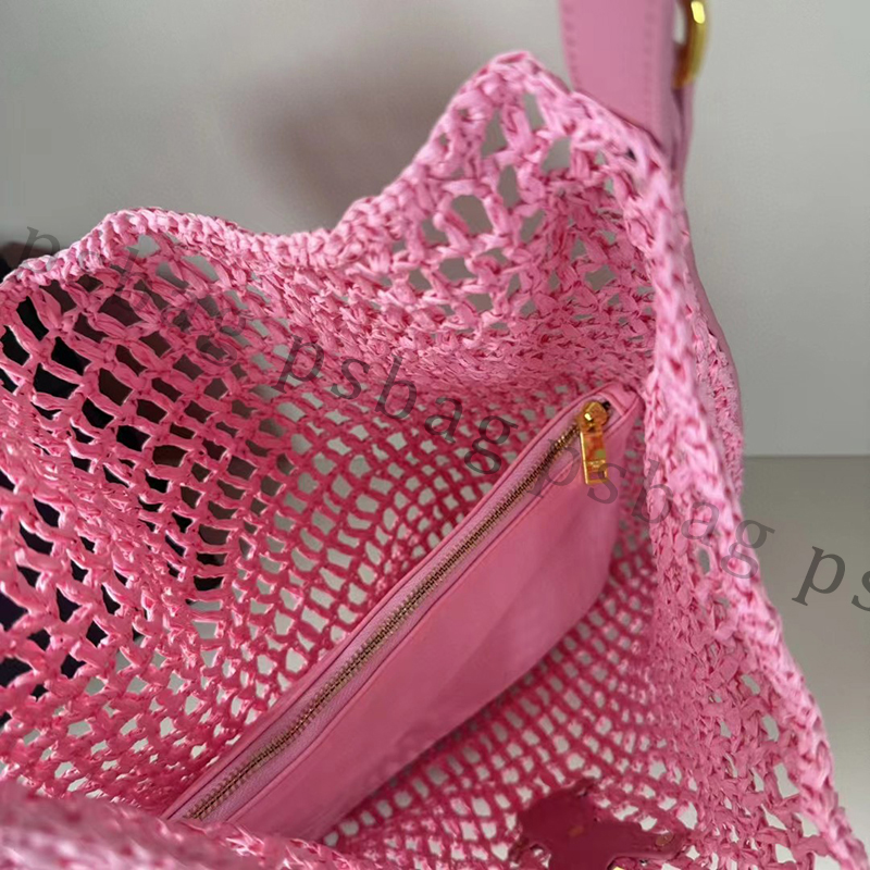 Pink Sugao Kvinnor Tygväska axelväskor Handväskor Luxur Designer Straw Pocket Fashion Handväskor Högkvalitativ stor kapacitet shoppingväska handväska lomgkamg-240402-93-143