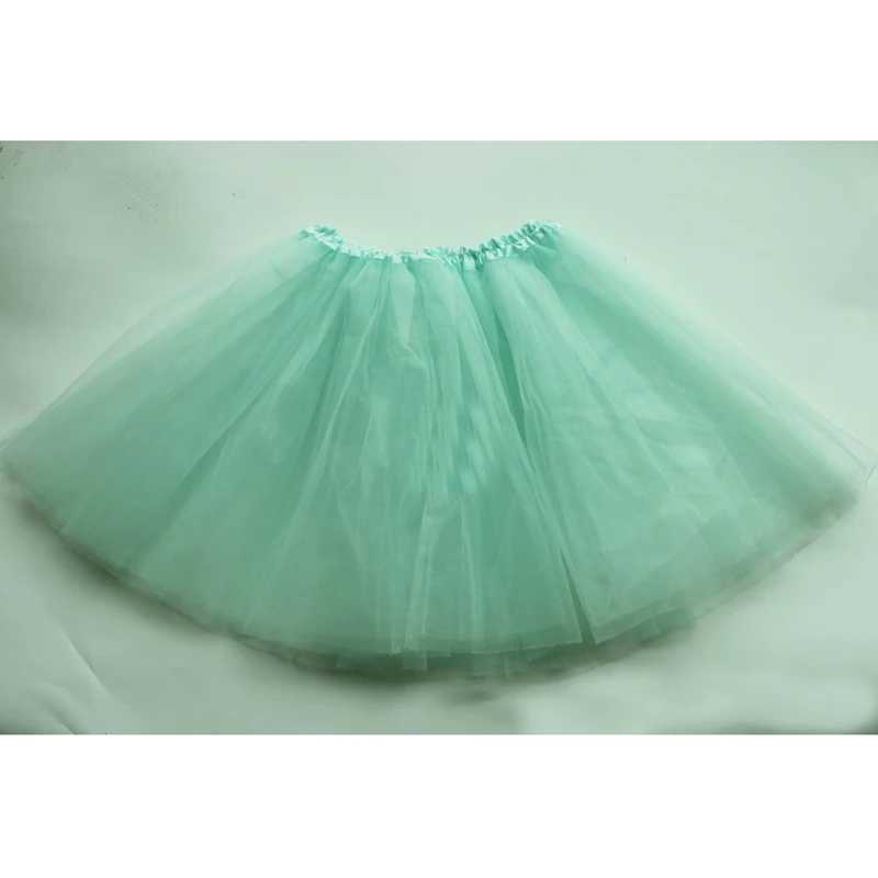 Urbane sexy Kleider Muti Farben Tutu Rock für Frauen elastischer Ballett Tanzkleidung Tutus Minirock Fairy Yellow Tulle Rock Mutter Tochter 240403