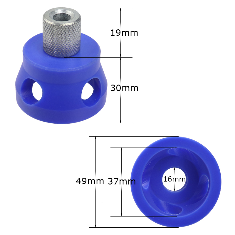 Guide de forage vertical remplaçable Kit de gabarit de cheville 3-10 mm Positionnement de forage Pocket Hole Puncher outils de travail du bois