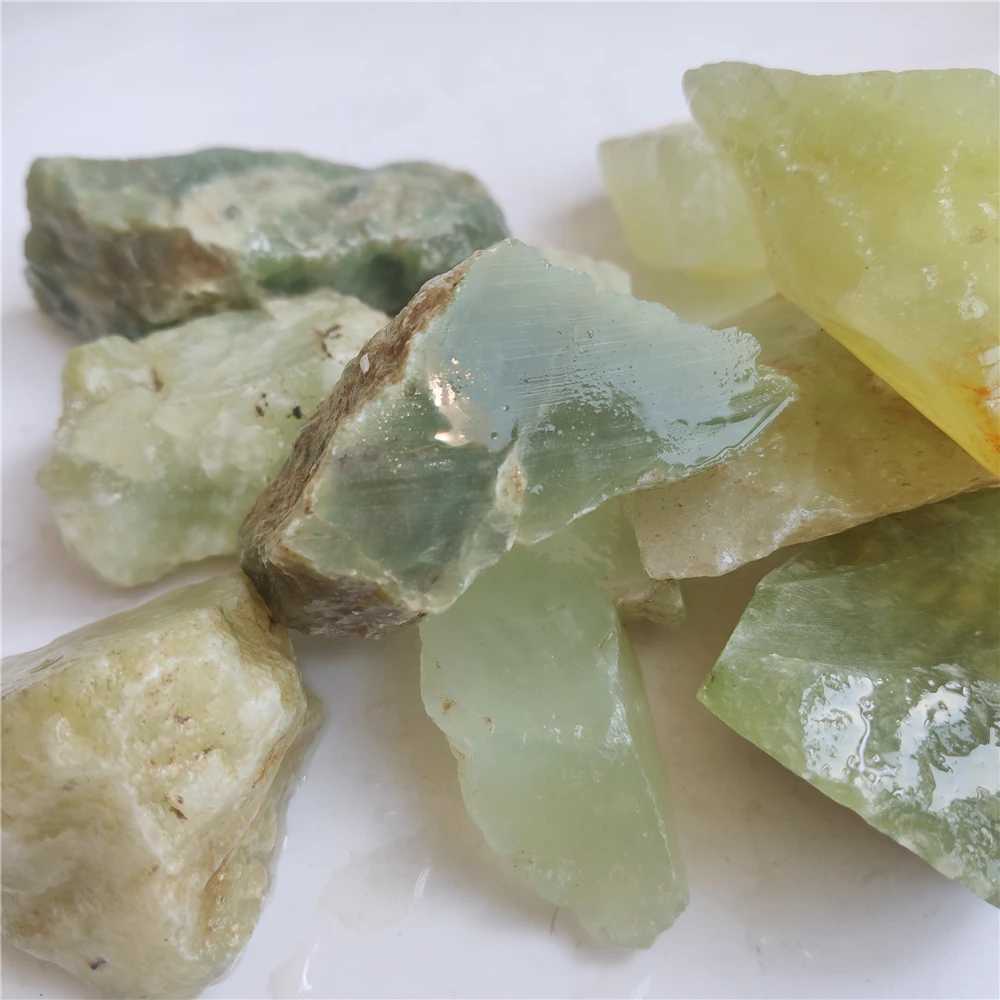 Massage Stones Rocks China Xiuyan Jade Green Serpentine for Hand Carved Jewelry Processing Raw Materials Home Decorative Stones for Making Pendant 240403