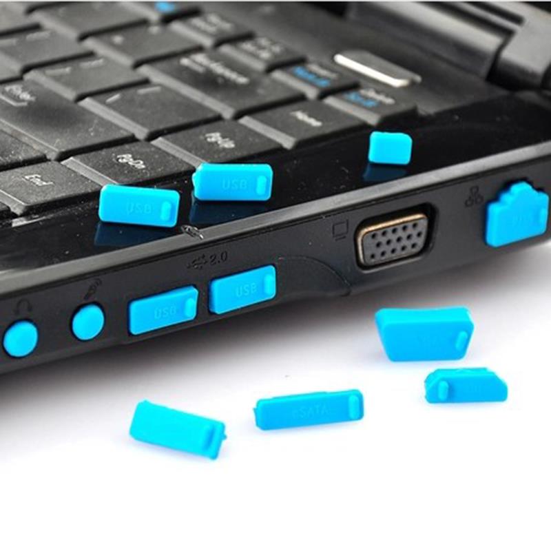 Silicone Anti-Dust-pluggen Notebook Computer Poort Dust Plugs Laptop Poort Dust Covers Stoppers HDMI RJ45 USB Port Interface Cover