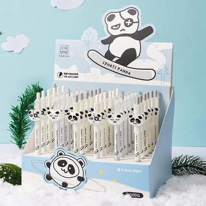 Potloden 's/veel creatieve panda press mechanisch potlood schattig 0,5 mm tekenen schrijven automatische pen schoolkantoor benodigdheden