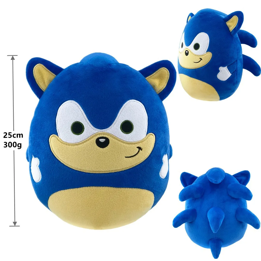 Round and Rolling Hedgehog Sonic Plush Toy Super Sony Flipper Plush Toy