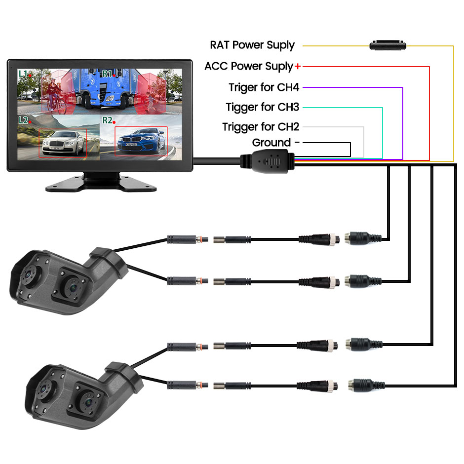 2023 NOUVEAU RAD-COT SMART RADAR BSD SYSTÈME D'ALARME gauche / ARME LONGE ARME MIRMOR ÉLECTRONIQUE CAME CAME CAME DUAL DUAL POUR TRUCH BUS