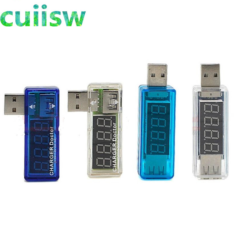 Smart Electronics Digital USB Mobile Power Charging Current Voltage Tester Meter Mini USB Charger Doctor Voltmeter Ammeter