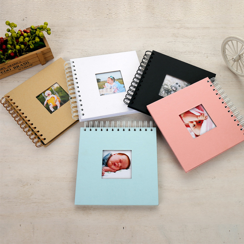 Bebek scrapbooking kağıt fotoğraf albümü de fotografia fotograf albümu çocuklar hafıza kitabı portafoto plakboek diy fotoalbum fotoalbum