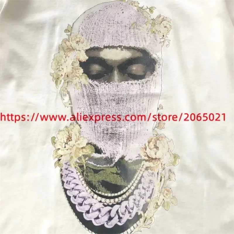 Herren-T-Shirts IH Nom UH Nit Mask T-Shirt Hochwertige Perle Man Graphic Print Tee Lose Tops für Männer J240402