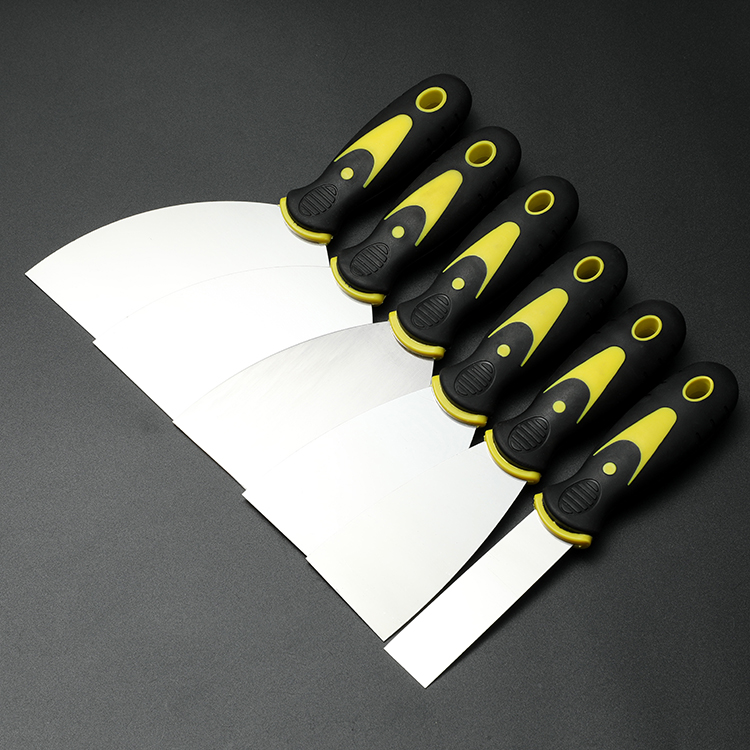 Plastik sap paslanmaz çelik bıçak kazıyıcıları esnek spatula macun bıçağı