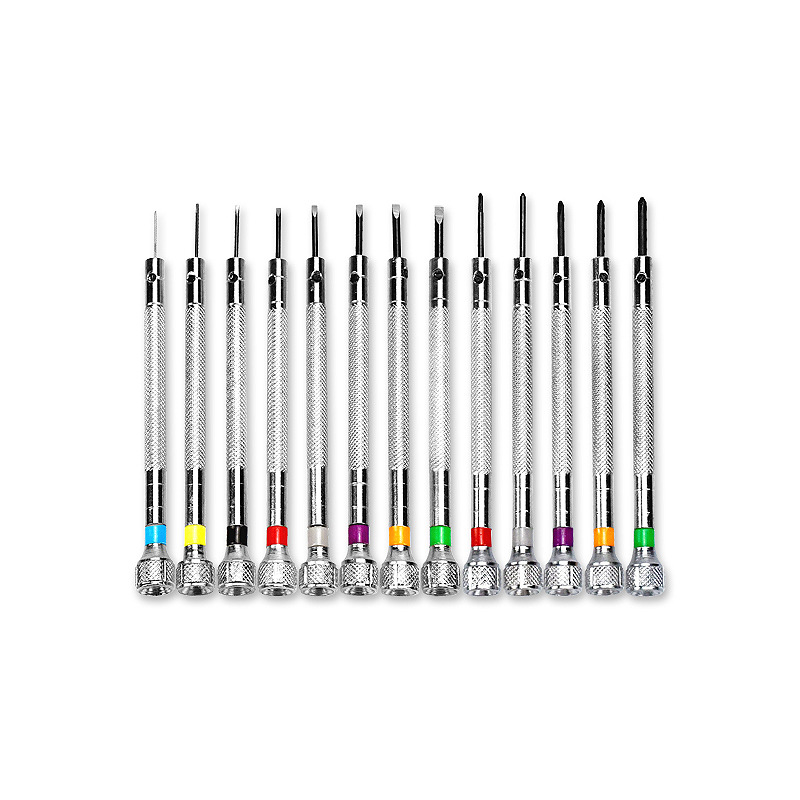 Watch Tool Repair Screwdriver Set 0.6mm-2.0mm Slotted/Cross Screwdriver kit Professional Watchmakers Watch Tools