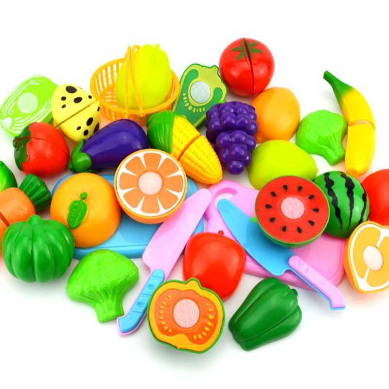 Cucine giocano cibo finta da gioco set tagliente frutta verdura giocattoli da cucina bambini giocate giocattolo finta giocattoli giocattoli bambini 2443
