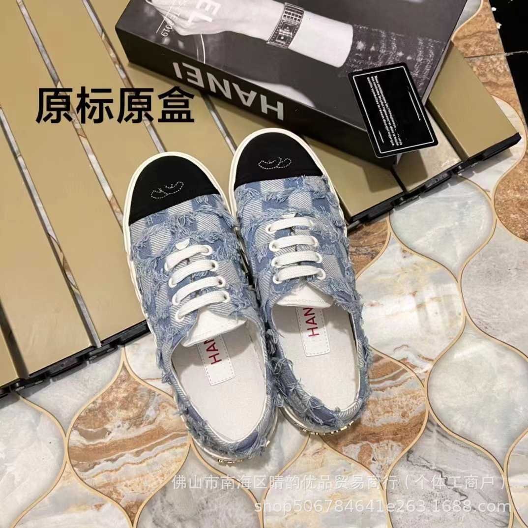 12% OFF Designer shoes Fragrant Wind Canvas Black and Colored Lace up Flat Soles Small White Shoes