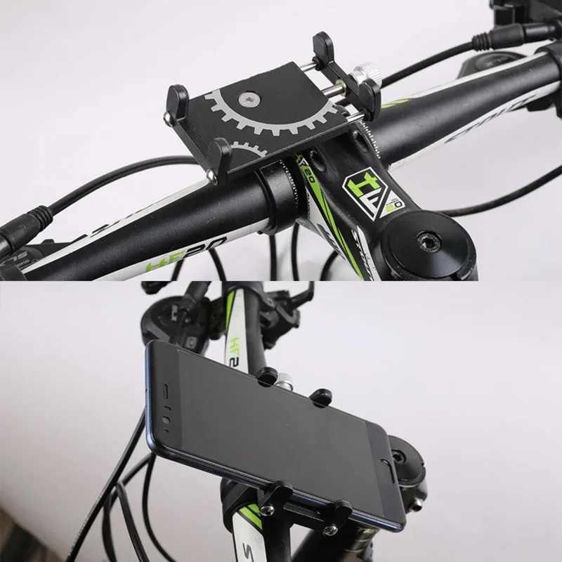 Bisiklet Telefon Tutucu Mount Universal Cep Telefonu GPS Metal Binicilik MTB Motosiklet Bisiklet Gideri Antislip Klip Stand Braketi