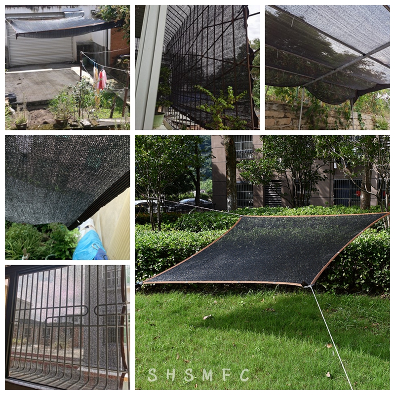 4 pinos anti-UV HDPE Black Sun Shadering Net Suculenta Planta ao ar livre Piscina de jardim de jardim de estufa de estufa Sun