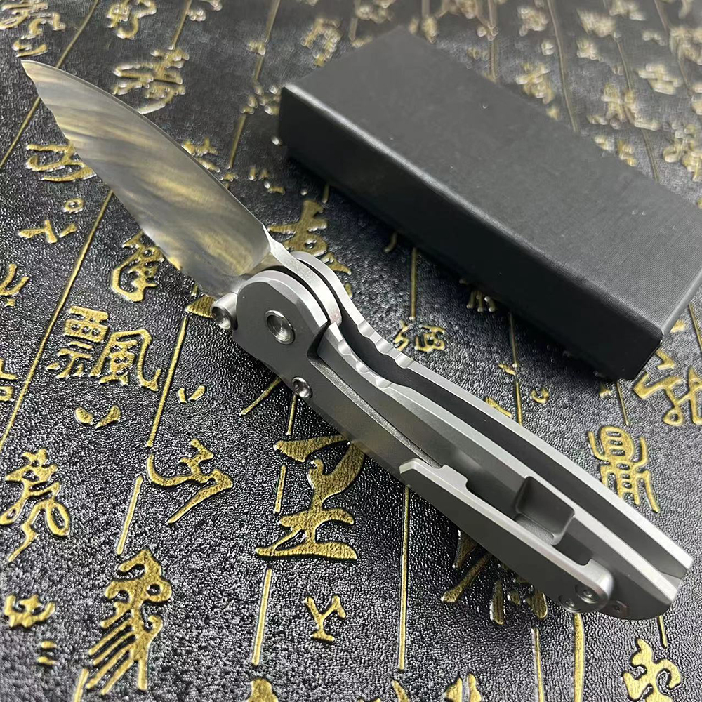 Новое прибытие A6703 Высококачественное карманное складное нож 7cr17mov Сатиновый лезвие с ЧПУ ручка из нержавеющей стали Шарь