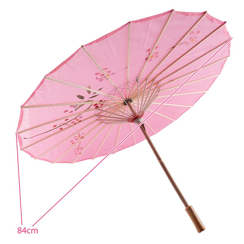 82/84cm de pano de seda feminino guarda -chuva japonês flores de cerejeira antiga guarda