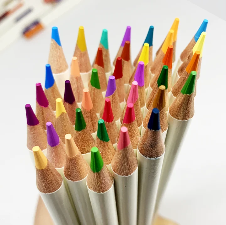 Crayons Qianxunwuyu 72 Couleurs de couleur huileux crayons art pinces coloriage cadeaux créatifs artistes artistes de bureau étudiant