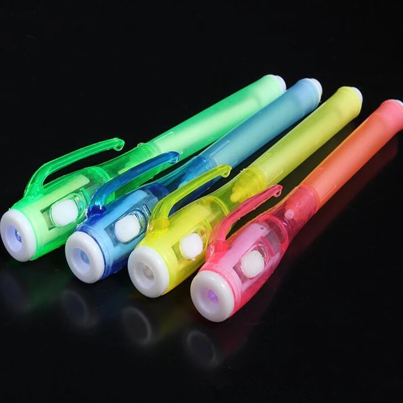 Invisible Ink Pen UV Light Funny Marker For Kids Festa DIY Party para Carnaval de presente de aniversário da escola em casa