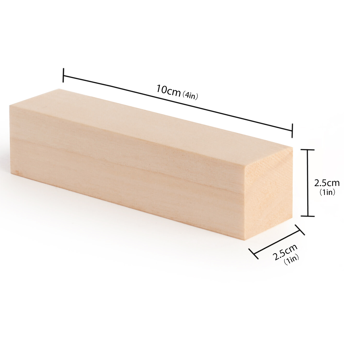 10/Basswood Schnitzblock natürlicher weicher Holzschnitzblock unvollendeter Holzblock Anfänger DIY Holzhandwerk Kunstartikel