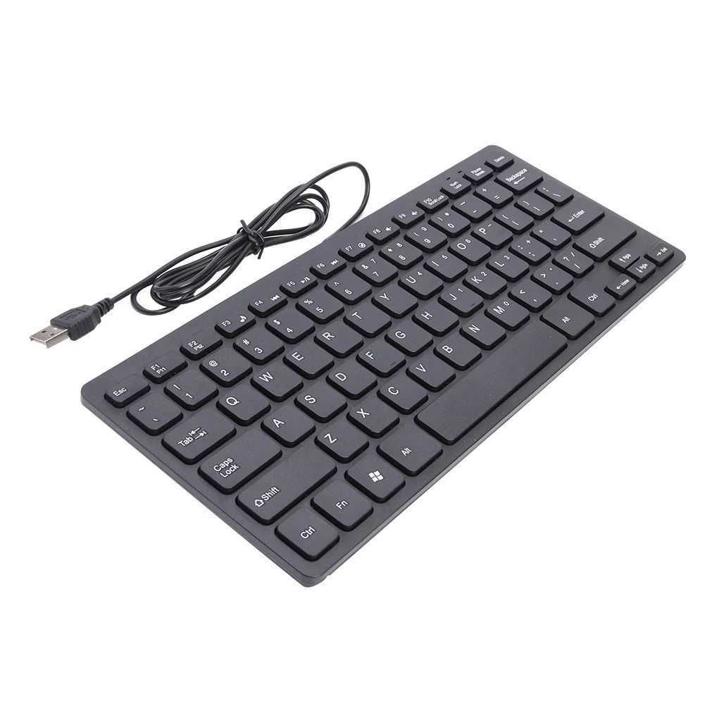 Toetsenboards Hot verkopen Multifunctioneel toetsenbord K1000 Ultra-dunne USB Mini Multimedia Wired Toetsenbord Waterdichte toetsenbord Laptop Keyboardl2404