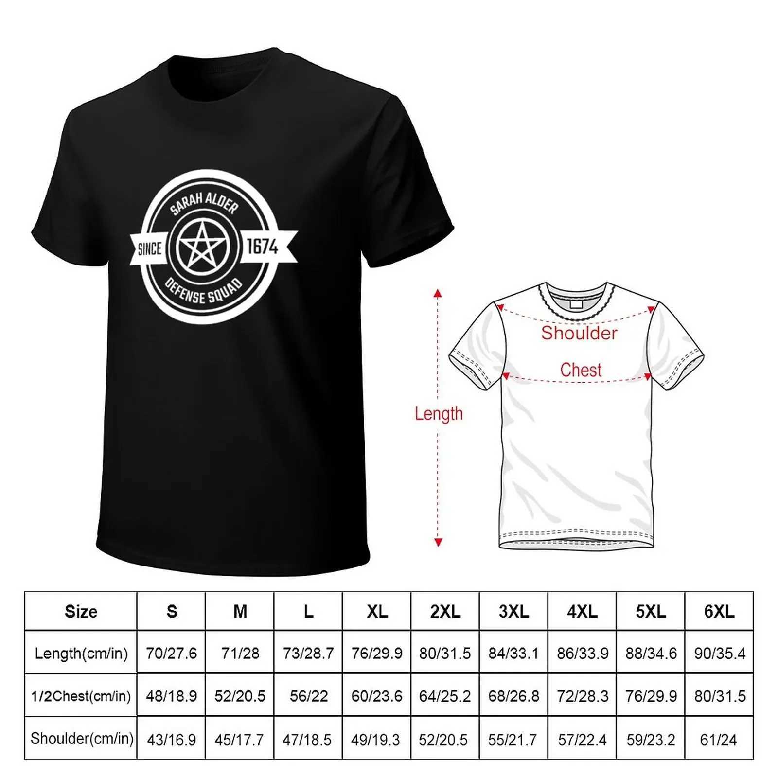 T-shirts masculins Sarah Alder Defense Squad 02 T-shirt poids lourds Blouse Mens T-shirts graphiques Anime 2443