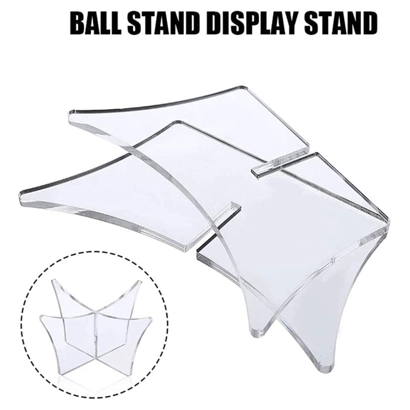 Base transparente de suporte ao suporte do suporte de bola acrílica