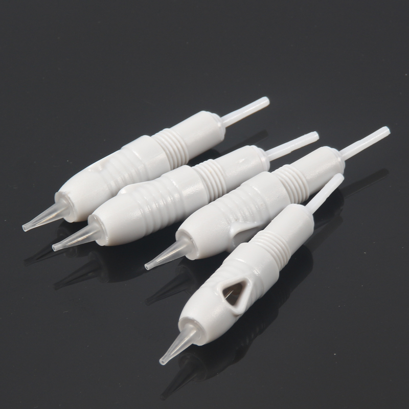 50/Private Label Disposable Tattoo Screw Cartridge Needles With Ring Permanent Makeup Eyebrow Lips Microblading Needles