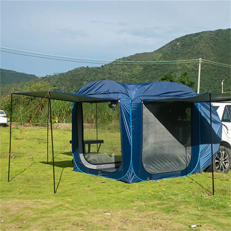 Rifugi Pop Up Tenda posteriore auto Campeggio esterno Escursionismo Tende parasole Impermeabile antivento Tour autonomo Tenda posteriore auto Tende bagagliaio