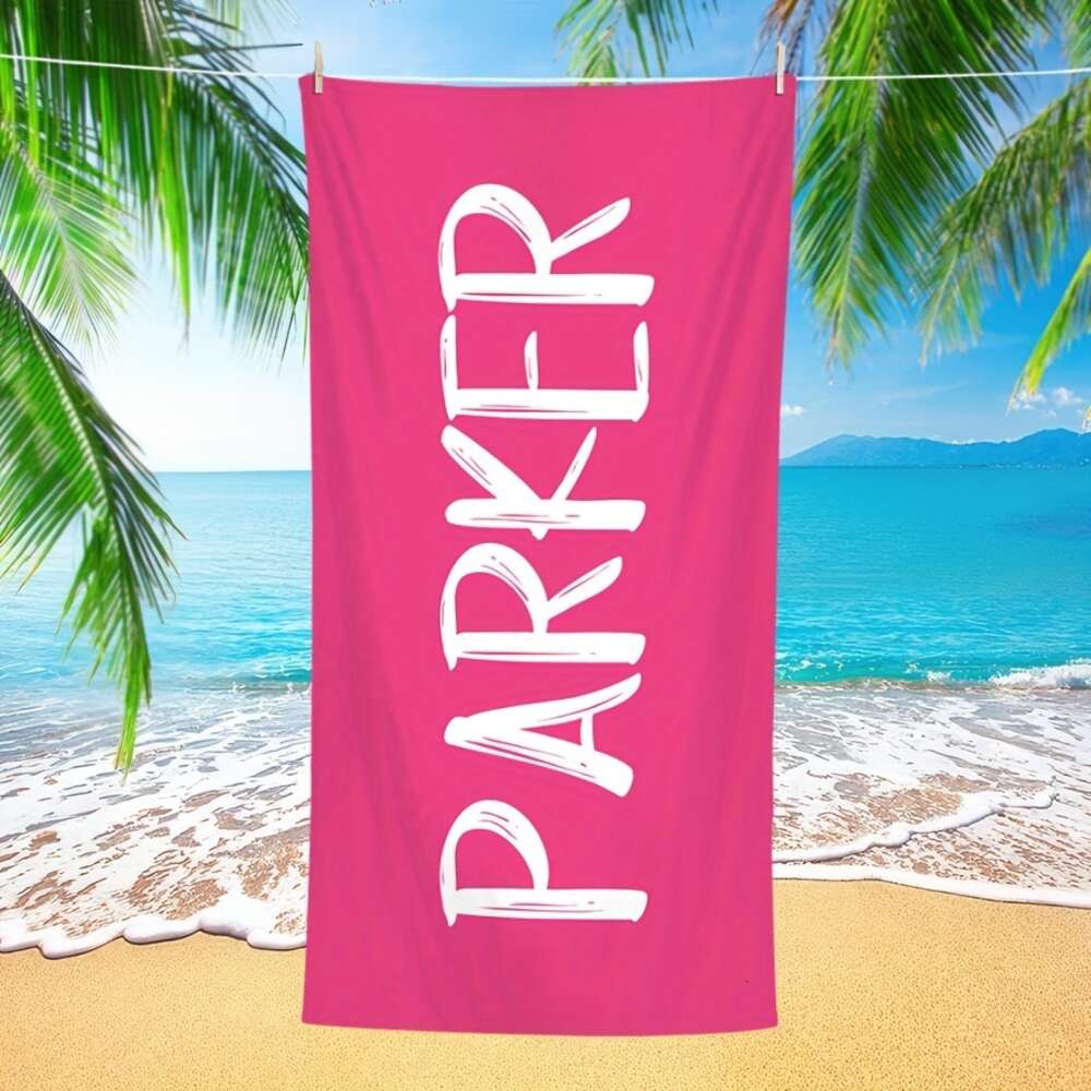 Name Customized Super Absorbent Swimming Comfortable Fashionable Pool Towel, Beach Accessories, Holiday Essential Gift Perfect for Men and Women