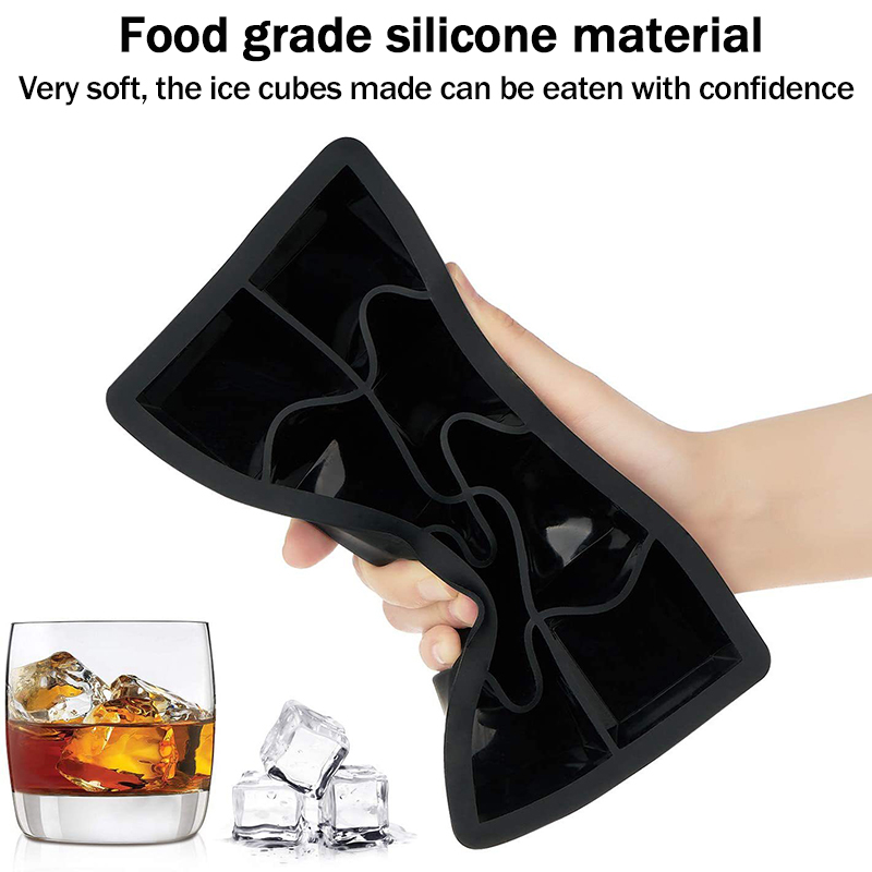 Big Ice Food Mold Jumbo Gigante grande alimento Geral de silicone Cubo quadrado Bandeja de molde Diy Maker Ice Cube Bandey4/6/8/15 Grade