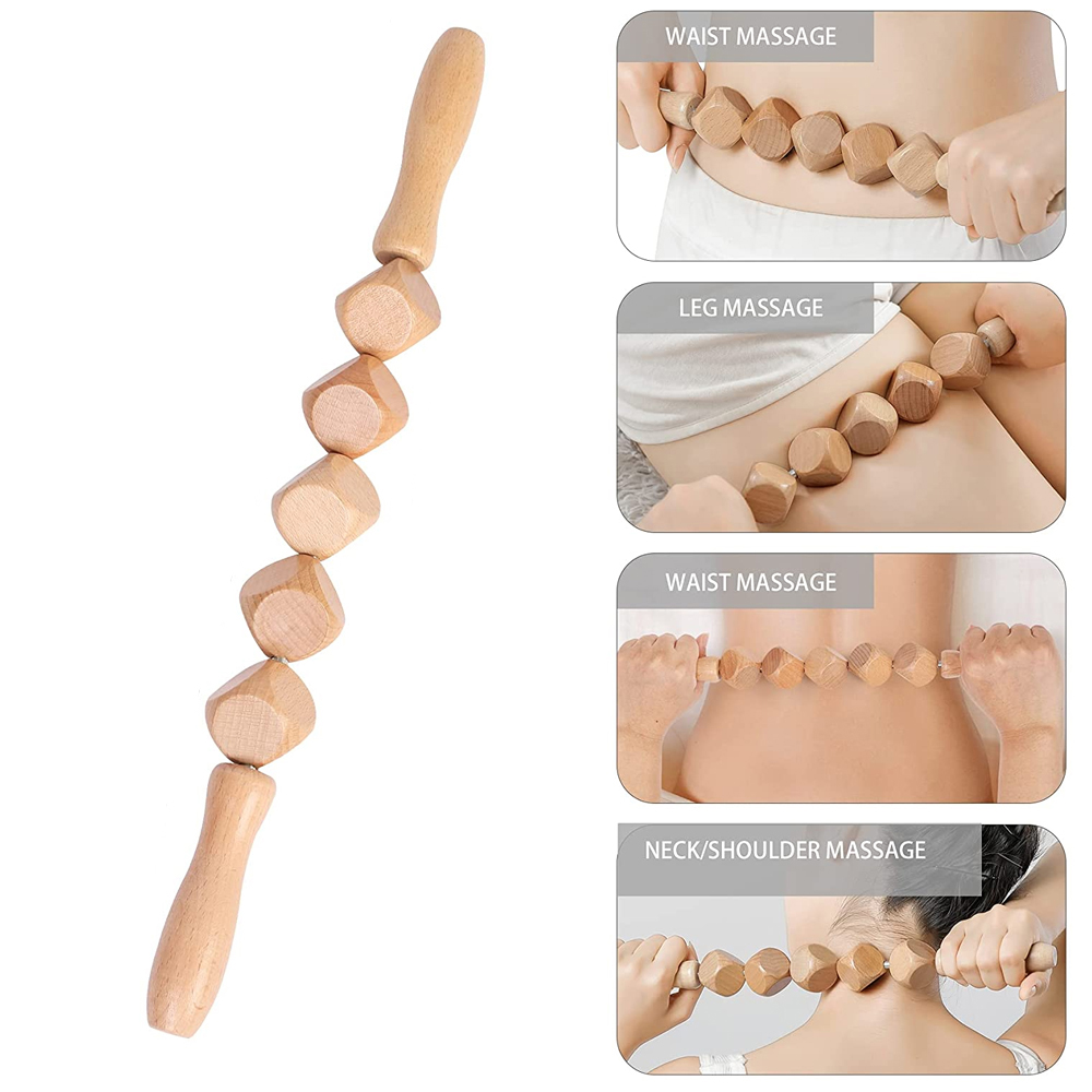 Massager linfatico in legno Massager Body SCULPING ANTI CELLULULITE MADEROTERAPIA SET STRUMENTI DI TERAPIA DI IN LEGGE COLOMBANA UOMINI DONNE DONNE