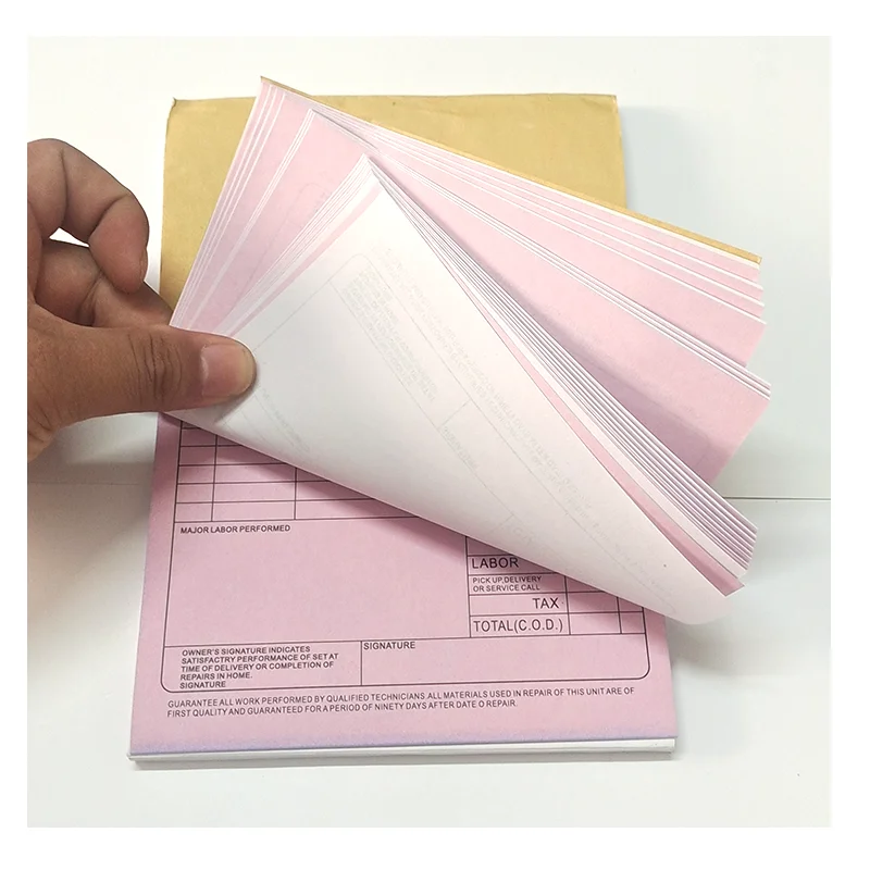Pads karbonloses Papier 2Ply/3Ly/4 -lly -Quittungsbücher Drucken Gewohnheit für die Workoffice