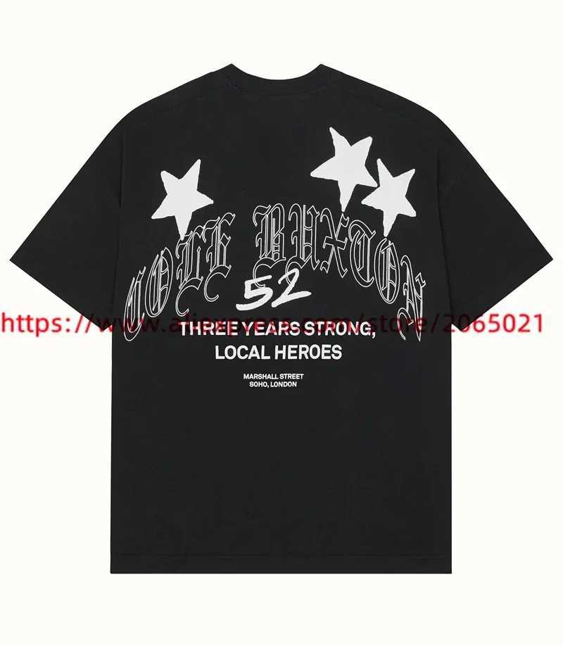 Heren T-shirts Limited Star Cole Buxton T-shirt Men Women Cotton T-shirt Top Streetwear Oversize CB T-shirt J240402