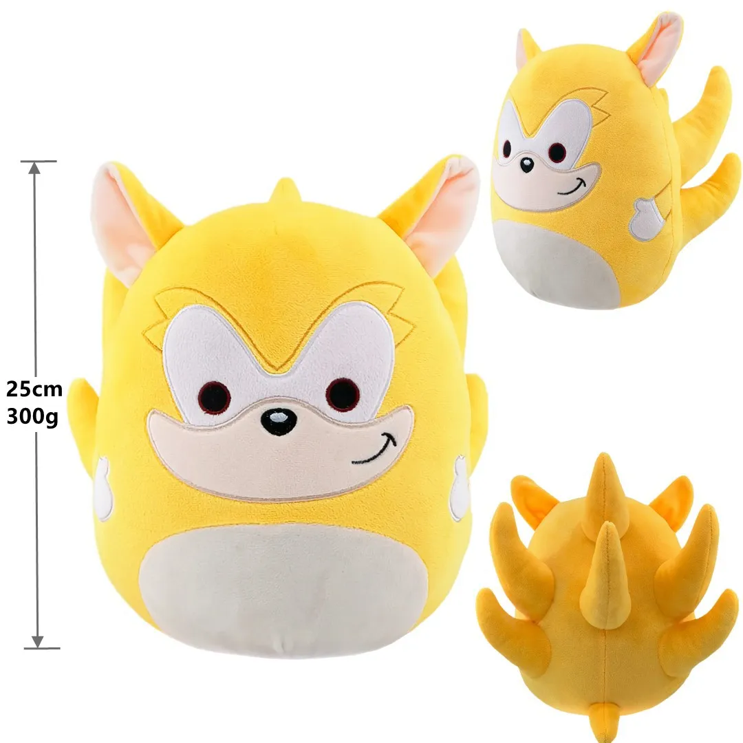 Round and Rolling Hedgehog Sonic Plush Toy Super Sony Flipper Plush Toy