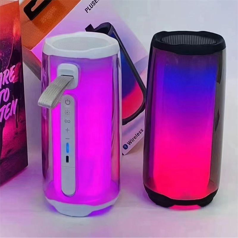 PULSE 5 Bluetooth Speaker Portable RGB Atmosphere Lamp Audio Boombox Outdoor Waterproof Subwoofer With Family K Song Mic Support TF FM AUX Radio Loudspeaker