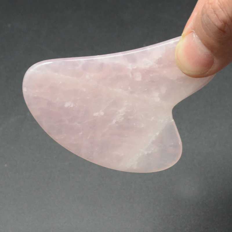 Massage Stones Rocks Guasha Massage voor gezicht Rose Quartz Premium body Natural Stone Neck gereedschap Beauty Care Set Box Facial Lepel Board Jade Gua Sha 240403