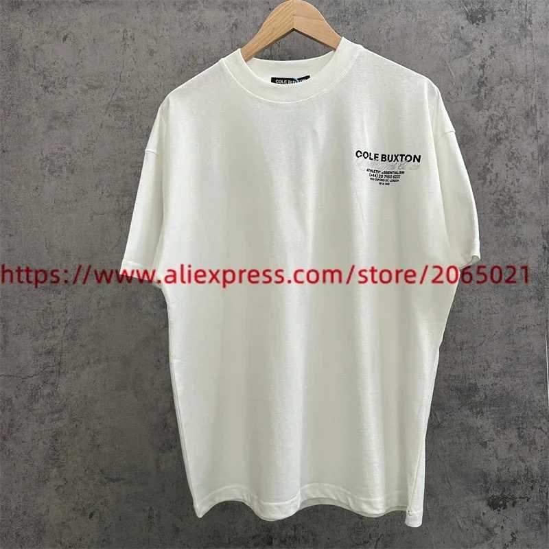 Men's T-Shirts Cole Buxton T-Shirt Men Women 1 1 Best Quality Summer Style Loose CB T Shirt Tee J240402